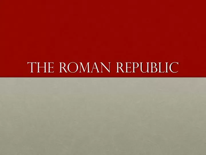 the roman republic