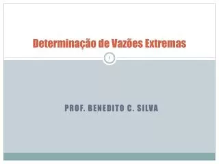determina o de vaz es extremas