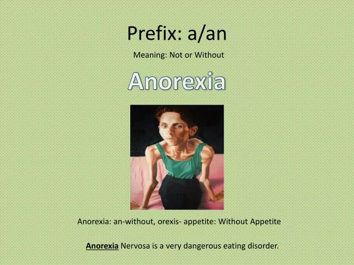 prefix a an