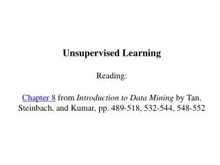 Supervised learning vs. unsupervised learning
