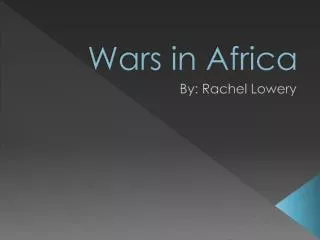 Wars in Africa