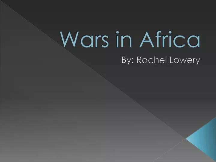 wars in africa