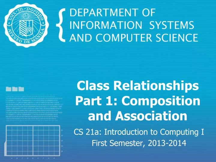 class relationships part 1 composition and association