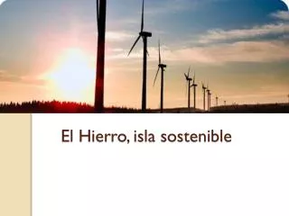 el hierro isla sostenible