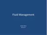 Fluid M anagement - slide 1