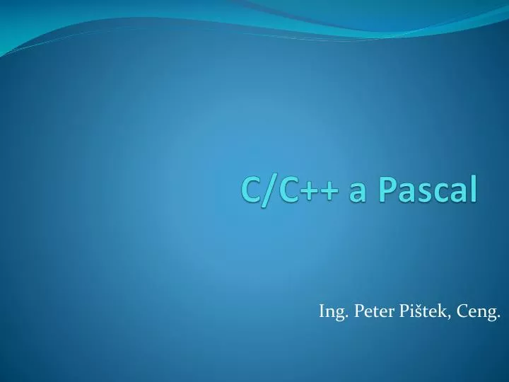 c c a pascal