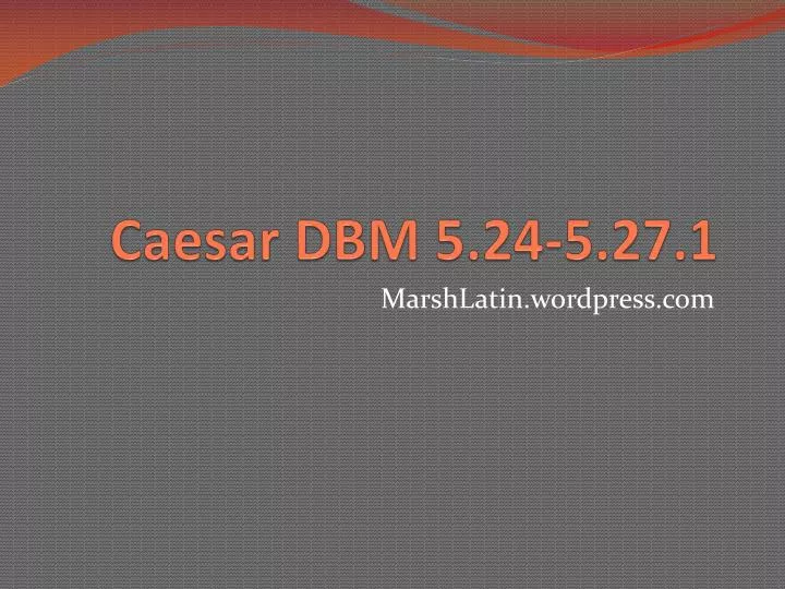 caesar dbm 5 24 5 27 1