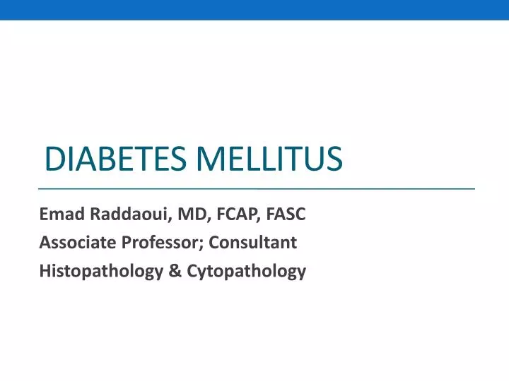 diabetes mellitus