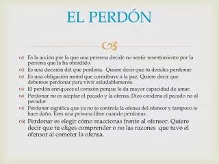 el perd n