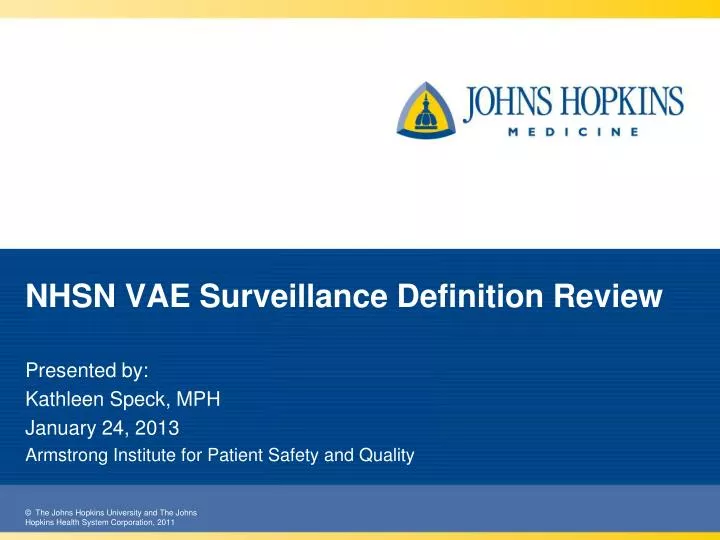 nhsn vae surveillance definition review