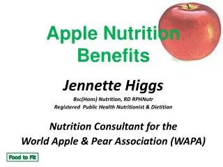 Apple Nutrition Benefits