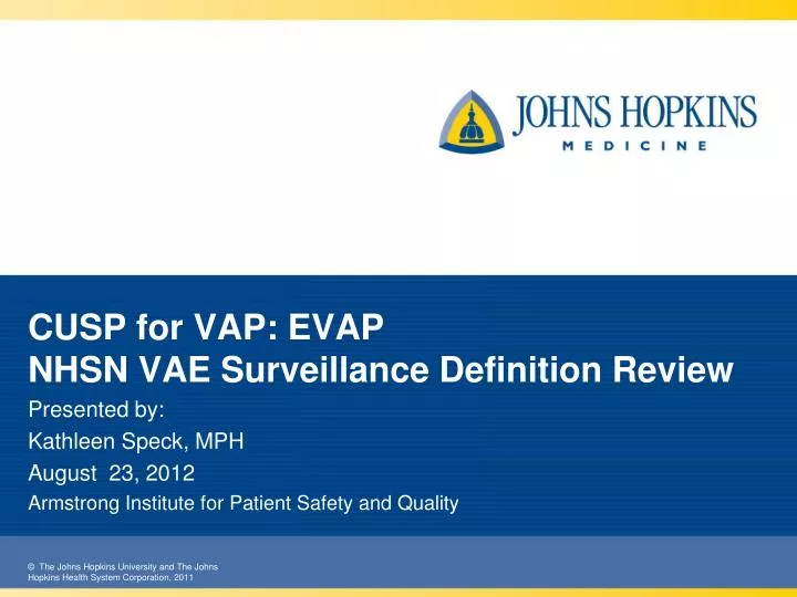 cusp for vap evap nhsn vae surveillance definition review