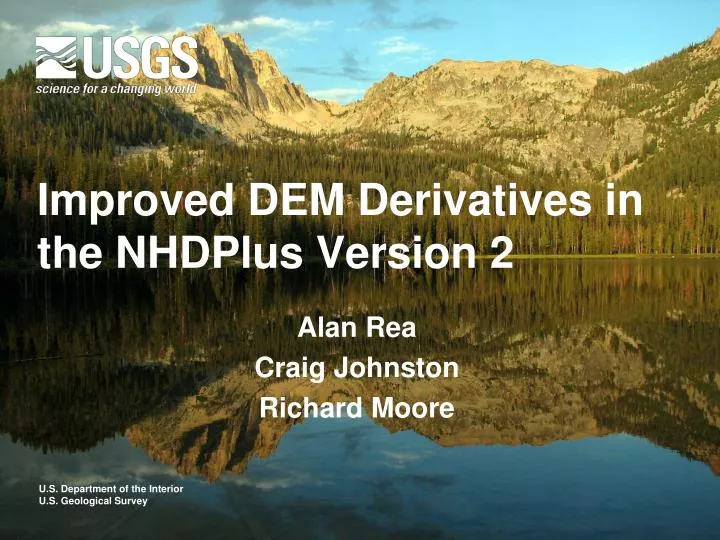 improved dem derivatives in the nhdplus version 2