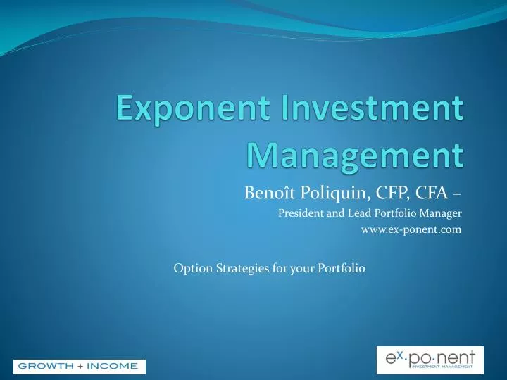 exponent investment management