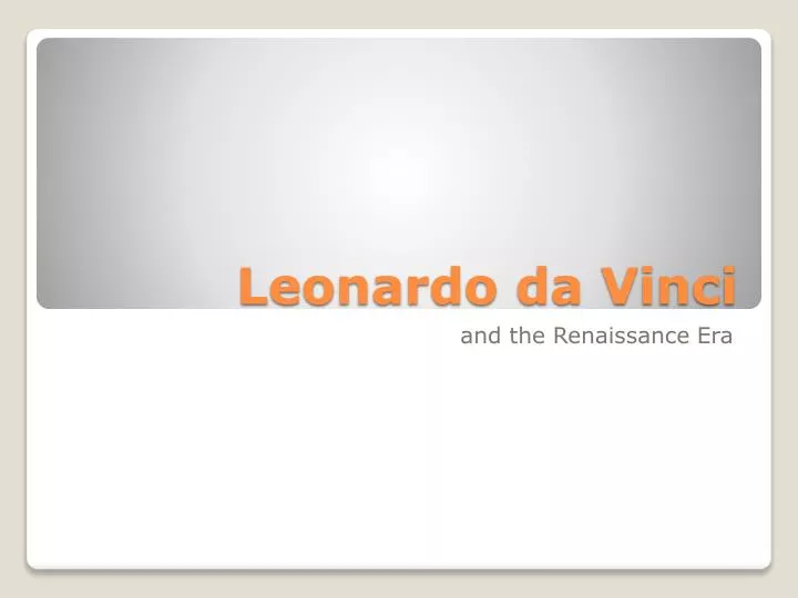 leonardo da vinci