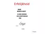 Erfelijkheid - slide 1