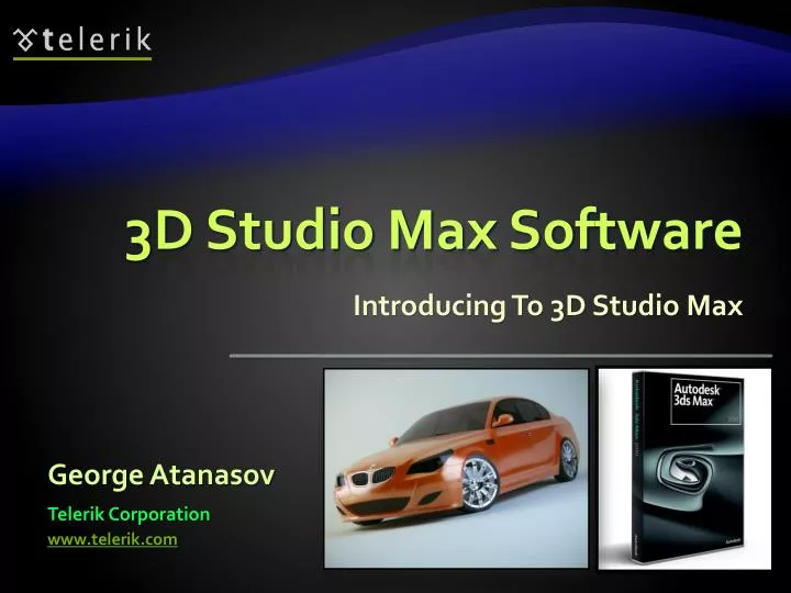 3d studio max software