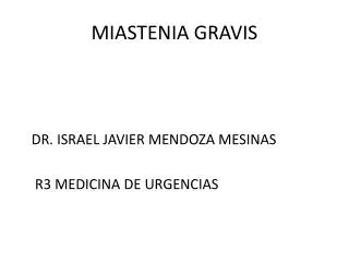 miastenia gravis