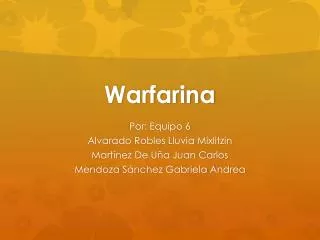 warfarina