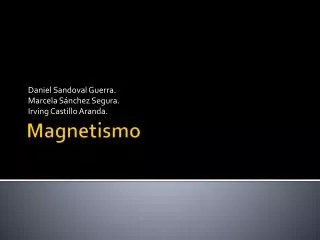 Magnetismo