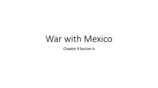 War with Mexico