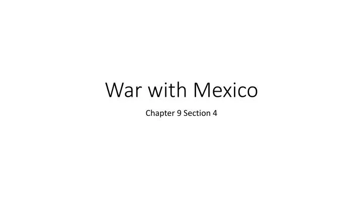 war with mexico