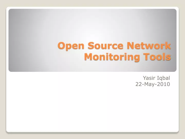 open source network monitoring tools