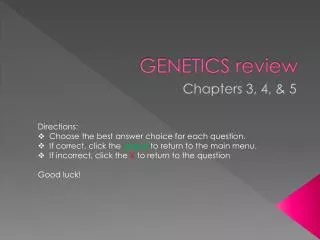 genetics review