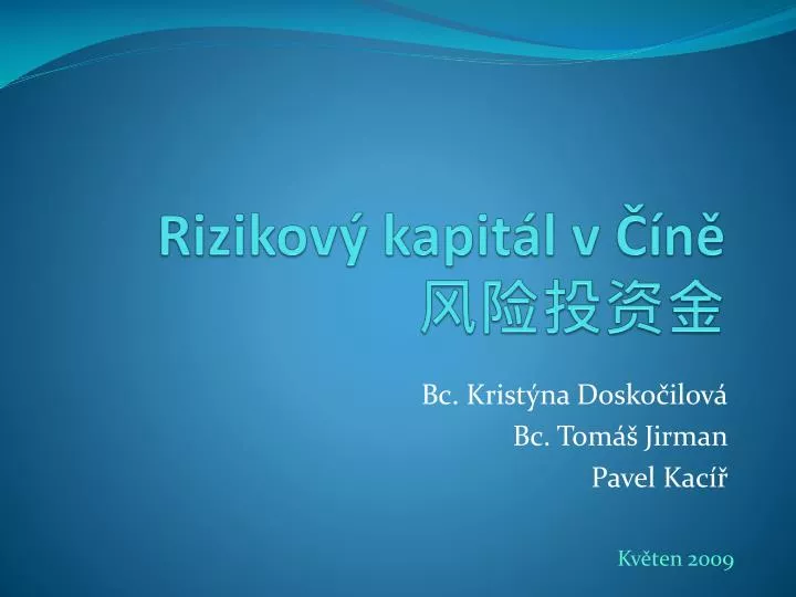 rizikov kapit l v n