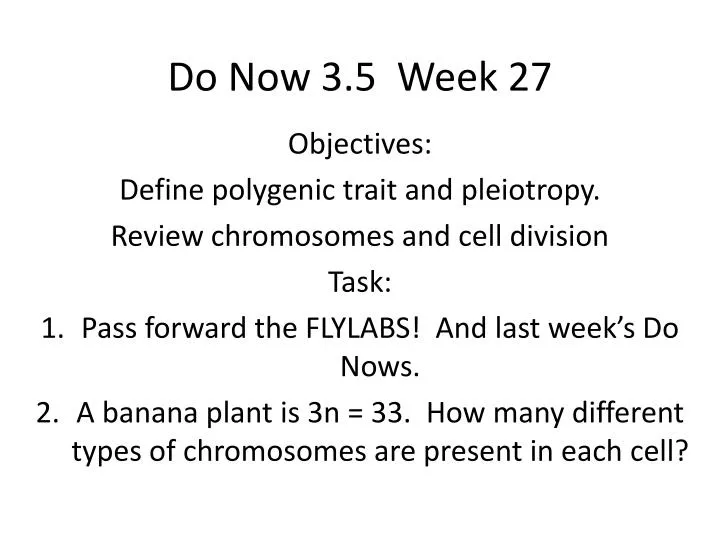 do now 3 5 week 27