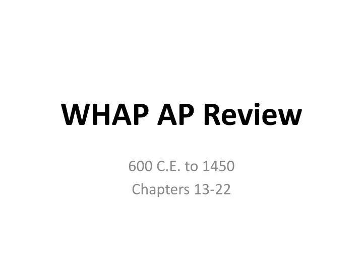 whap ap review