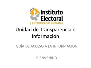 unidad de transparencia e informaci n