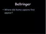 Bellringer - slide 1