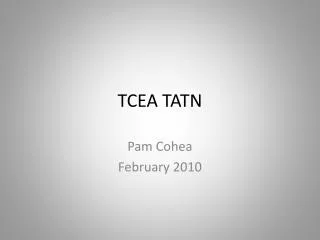 TCEA TATN