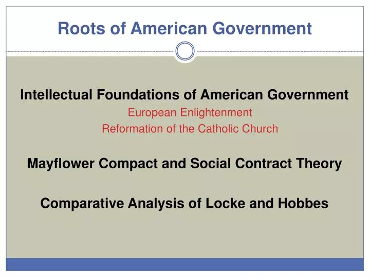 roots of american government