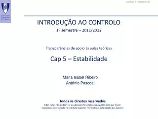 cap 5 estabilidade