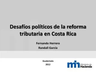 desaf os pol ticos de la reforma tributaria en costa rica