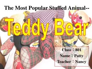 The Most Popular Stuffed Animal--