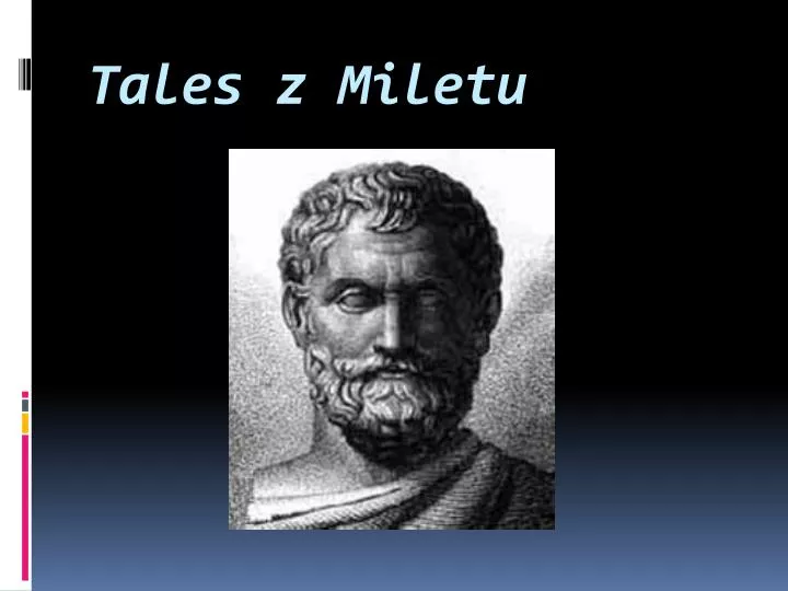 tales z miletu