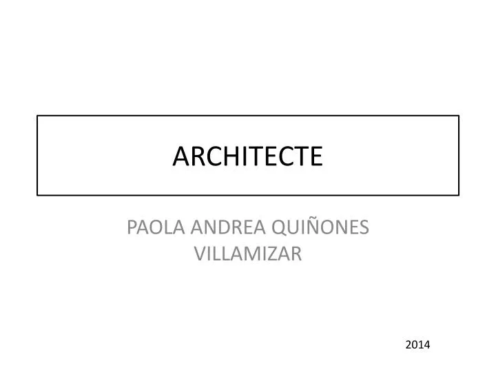 architecte