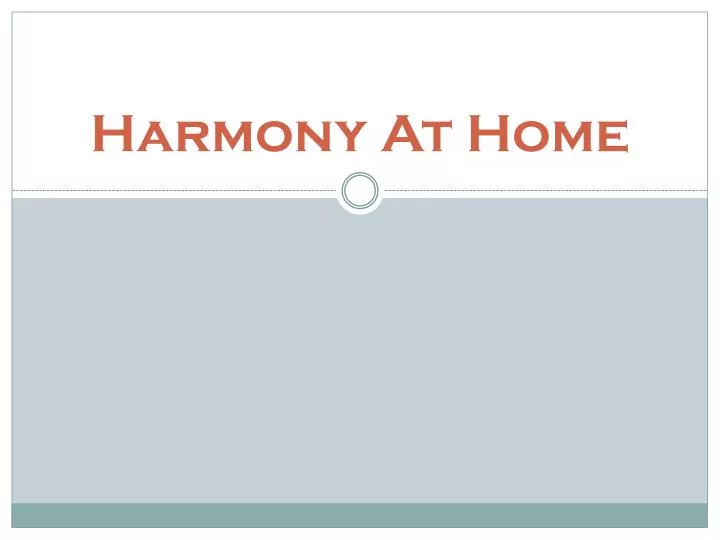 harmony at home