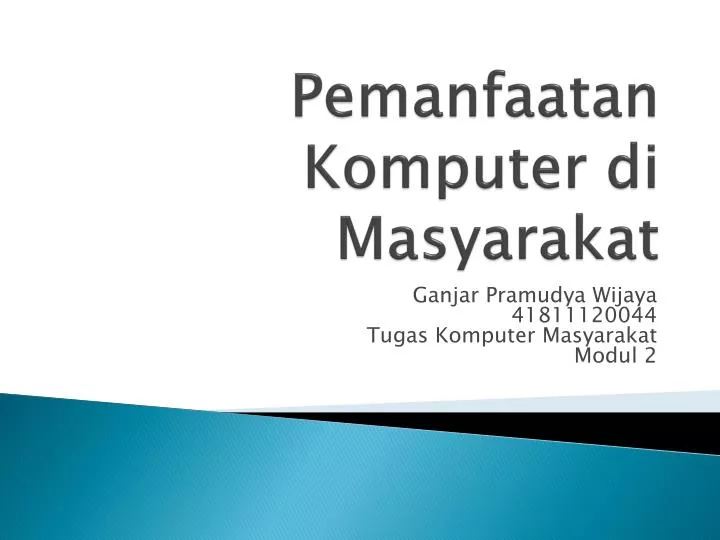 pemanfaatan komputer di masyarakat