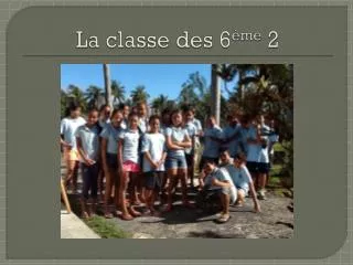la classe des 6 me 2
