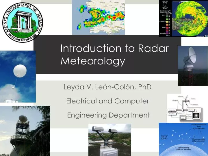 introduction to radar meteorology