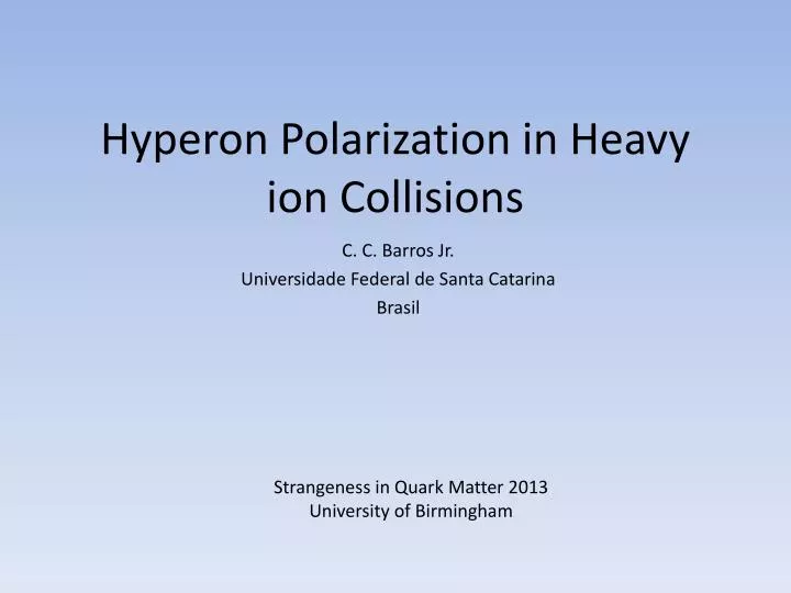 hyperon polarization in heavy ion collisions