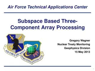 Subspace Based Three-Component Array Processing
