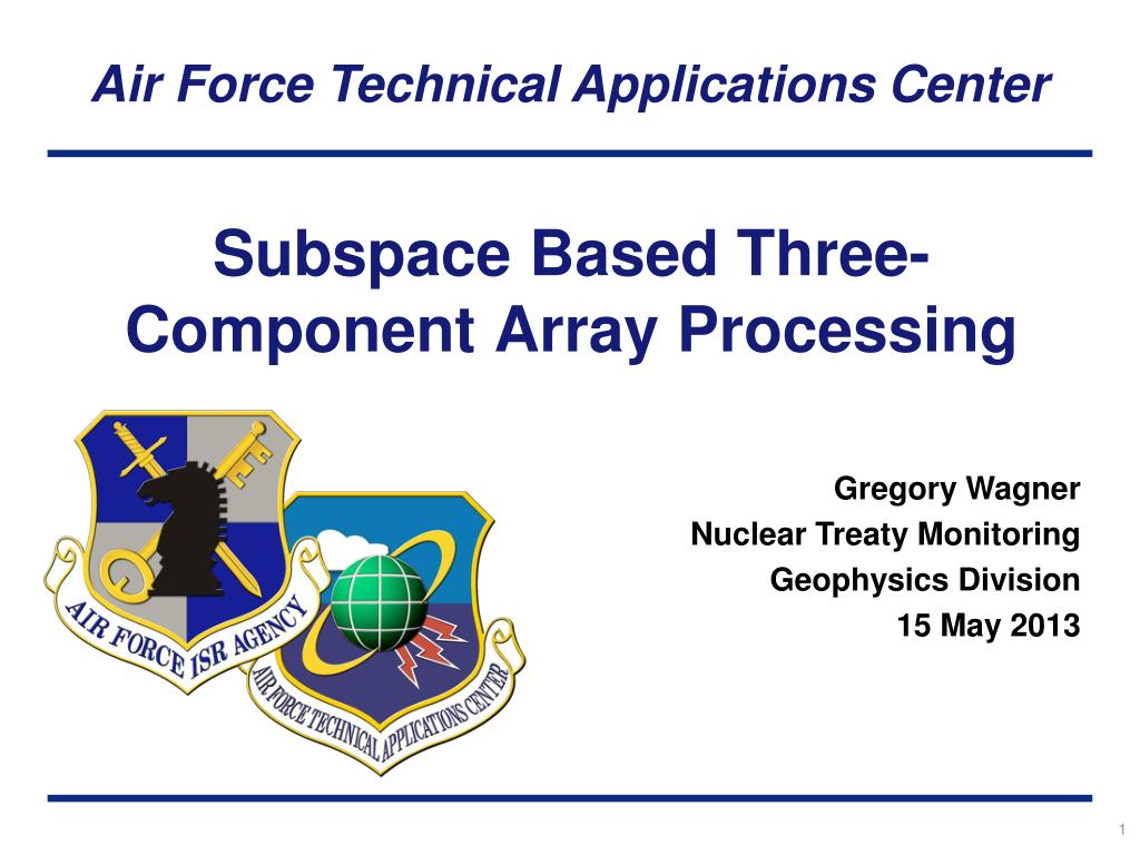PPT - Subspace Based Three-Component Array Processing PowerPoint ...