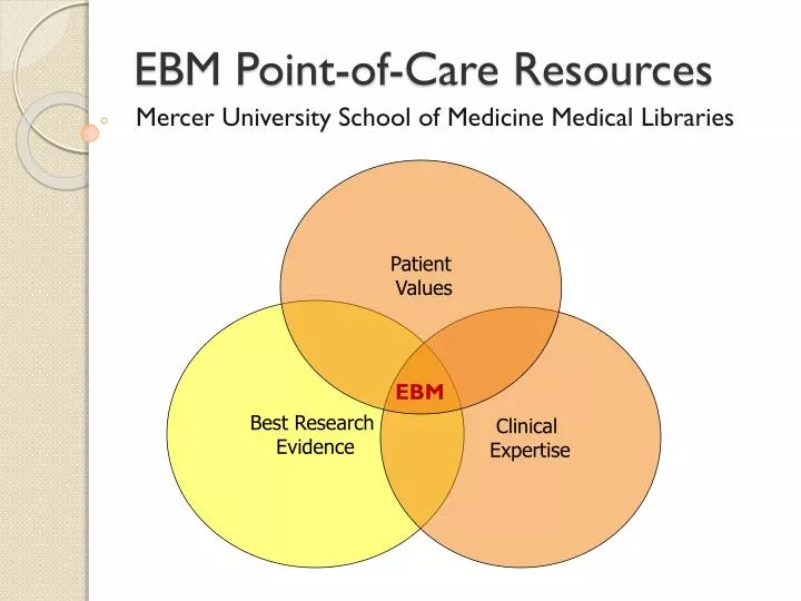 ebm point of care resources