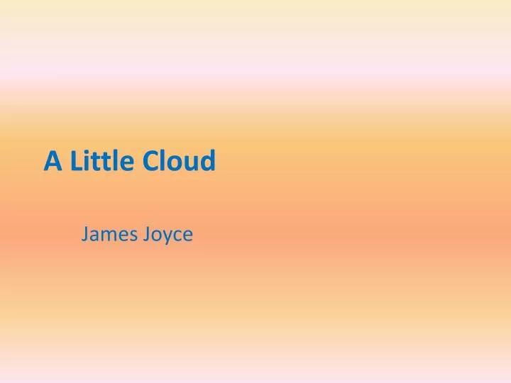 a little cloud