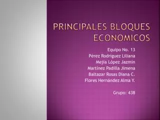 principales bloques econ micos